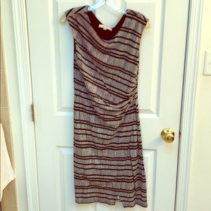 Loft black and white dress